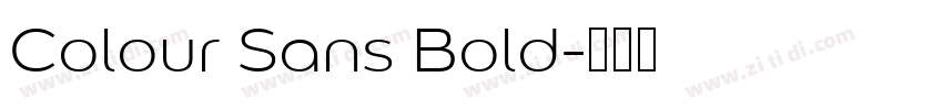 Colour Sans Bold字体转换